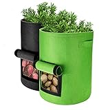 Homealexa Kartoffel Pflanzsack, Pflanzen Tasche Pflanzbeutel 40L/10 Gallonen mit...