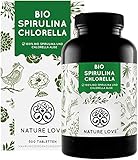NATURE LOVE® Bio Spirulina + Bio Chlorella mit 500 mg pro Pressling. 500...