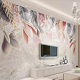 MISHIJI 3D Vintage handgezeichnete Blumentapete Schlafzimmer modernes Wandbild...