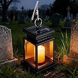 Weihnachtsdeko Solarlampen für Außen, Weihnachtslaterne mit LED Kerzen, Solar Laterne...
