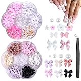 Nail Art Charms 2 Schachteln Charms Nägel Nagel Charms Schleifen für Nägel 3D...