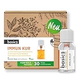 basics IMMUN KUR Monatskur, 30 x 10ml Fläschchen - Immunsystem stärken 15x Vitamin...