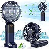 Handventilator, Tragbarer Leise Mini Ventilator, Wiederaufladbar USB Ventilator,...