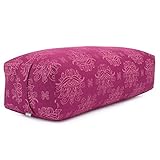 Bodhi Yoga Bolster SALAMBA Lotus | Maharaja Collection | Rechteckig | Waschbarer...