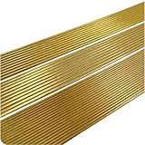 Smowo® 50 Stück Wachsstreifen Gold Set 200mm - Verzierwachs für Kerzen in...
