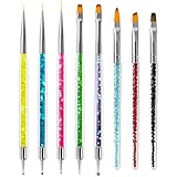 Sularpek 8 Stück Pinsel für Nägel , Nagel Pinsel Set, Nagelkunstpinsel, Nail Art Pinsel...