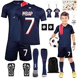 Fußball Trikot Set für Kinder, Nr.7/Nr.10 Fußballtrikot Jungen Fussball...