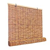 Bambus Rollo Retro Vorhang Bambus Outdoor Bambusrollo 80 90 100 120 130 cm Breit Schilf...