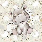 Stoffe zum Nähen, für Kinder, keine Meterware: 1 French Terry Sweat Stoff Panel mit...