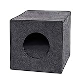 lionto Katzenhöhle aus Filz Faltbare Kuschelhöhle für Katzen Regalhöhle Katzen...