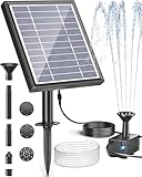 Biling Solar Springbrunnen für außen, 2.5W Solar Teichpumpe mit Filter Solar...