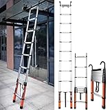 Teleskopleiter Leiter Treppenleiter Zusammenklappbare Teleskop-Teleskopleiter 6.2m 6m 5m...