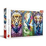 Trefl - Buntglasfenster: Tiere - Puzzle mit 1000 Teilen - EIN Puzzle mit einem...
