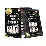 MQUPIN Instant Black Natural Ingredients Hair Dye Shampoo, semi-permanente...