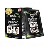 MQUPIN Instant Black Natural Ingredients Hair Dye Shampoo, semi-permanente...