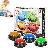 zjhukfmc 4 Stück Buzzer für Quizspiele, Spiel-Antwort-Summer, schnelle Antwort-Summer,...