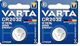 VARTA Batterien Knopfzelle CR2032, 1 Stück, Lithium Coin, 3V, kindersichere Verpackung,...