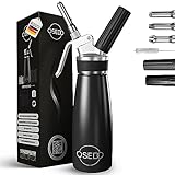 OSEDO® Sahnespender 500ml - inkl. 3 Edelstahl Tüllen + 2 Kapselhalter +...