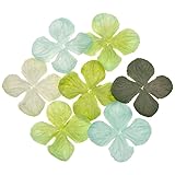 PAPIERBLÜTEN Hortensie mix grün 35mm - 100pcs