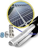 H2O-Flex | DN20 Solarrohr | 10 Meter | Solarleitung | Edelstahlwellrohr isoliert...