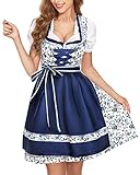 BENNIES Dirndl Damen midi Trachtenkleid Damen Trachtenrock Trachtenmode Kleid...