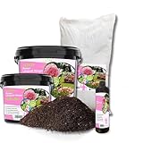 Rodopi Bio-Rosendünger Granulat – 3 Monate Langzeitwirkung – 100% pflanzlich &...