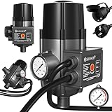 KESSER® Pumpensteuerung mit Baranzeige | mit Kabel | 10 bar Druckwächter...