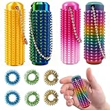 10 Stück Skills Set mit 4 Stachelball, 6 Massage Ring für Finger, Skills Borderline,...