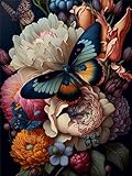Wenfdrtr Schmetterling Malen Nach Zahlen Erwachsene-DIY Handgemalt Ölgemälde...