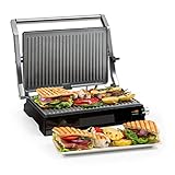 Klarstein Buffalo Kontaktgrill Paninimaker - 2000W, Ceramic Coating Technology,...