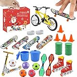 Bestlle Mini-Fingerspielzeug-Set - Finger Skateboard Adventskalender,Skateboard Fingertip...
