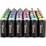 montana Black Sprühdosen 36x400ml Best OFF Graffiti Farb Spray Set -...