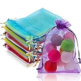 Yorgewd 100 Stück Organzasäckchen, 10 x 15 cmGeschenksäckchen Organzabeutel...