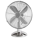 AEG VL 5526 M N Design-Metallventilator, oszillierend, 3 Laufgeschwindigkeiten, 30 cm...