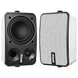 Inwa Bluetooth-Außenlautsprecher, Wandmontierbar, Wasserdicht (IPX5), Leistungsstarkes...