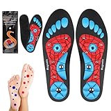 Magnetische Einlegesohlen zum Abnehmen Damen Herren: Massage Akupressur...