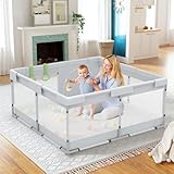 Fodoss Laufstall Baby,120x120cm Laufgitter ,Kleiner Laufstall für Wohnungen，Baby...