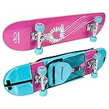 HUDORA Skateboard Skate Wonders mit Rucksack - Kinder Skateboard - Mädchen...