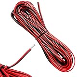 10 Meter 22AWG Elektrodraht Rot und Schwarz Elektrischer Draht Kabel Litzen Verzinnter...