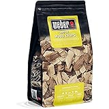 Weber 17621 Räucherchips Apfelholz, 700 g, dezentes, süßes Apfelaroma, Räuchern,...