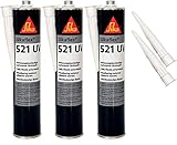 Sikaflex-521 UV witterungsbeständiger Haftstarker Dichtstoff, 300ml, WEISS, 3...