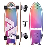 Apollo Surfskate pro Board | midi Longboard für Erwachsende, Kinder mit hochwertiger Surf...