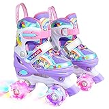 Kinder Einhorn Rollschuhe für Mädchen.Geeignet für 2-4 Jahre alt. Mit...
