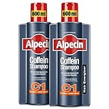 Alpecin Coffein-Shampoo C1, 2 x 600 ml - Haarwachstum stimulierendes Haarshampoo gegen...