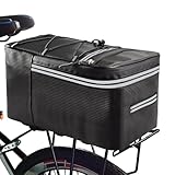 Hinterradtasche, E-Bike-Satteltasche, Regenschutz inklusive, wasserdichter Träger,...