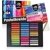OfficeTree 36 x Pastellkreide Set - Malkreide für Papier - Pastellkreide Soft -...