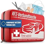 HELDENWERK KFZ Verbandstasche nach aktueller Norm 2025 - Europaweit Nutzbar -...