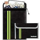 Verbessert 2 Stück Feuerfeste und wasserdichte Tasche(38x28.5cm, 20x13.5cm) Zweilagigen...