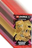 LEGO 10x Booster Pack Ninjago Trading Card Game Crystalized Serie 8 Level Blue Ocean...
