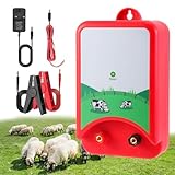 Stromgerät Weidezaun, 2J Elektrisch Weidezaungerät mit Batteriem...